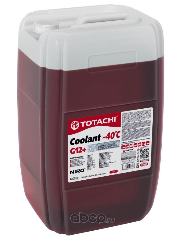 Охлаждающая жидкость TOTACHI NIRO COOLANT   Red   -40C   G12+     20кг